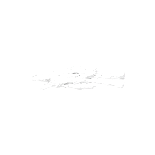 White draft-clay render of a crowd figure — rough untextured blocking geometry