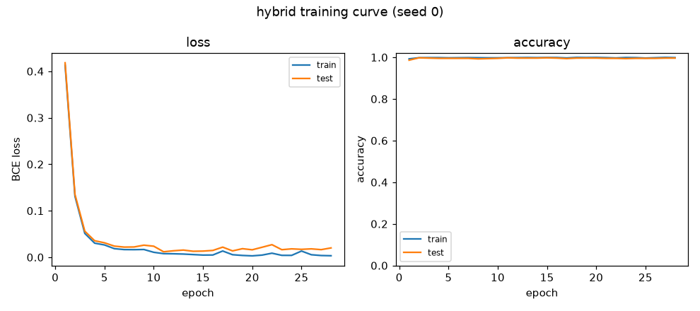 hybrid training curve